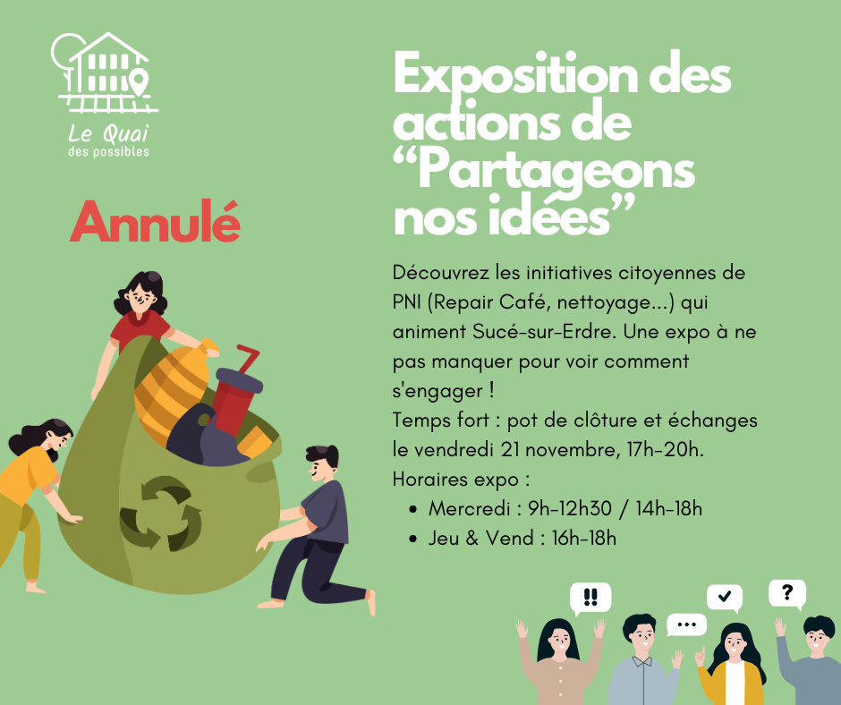 Annulé // Exposition des actions de “partageons nos idées” [PNI]