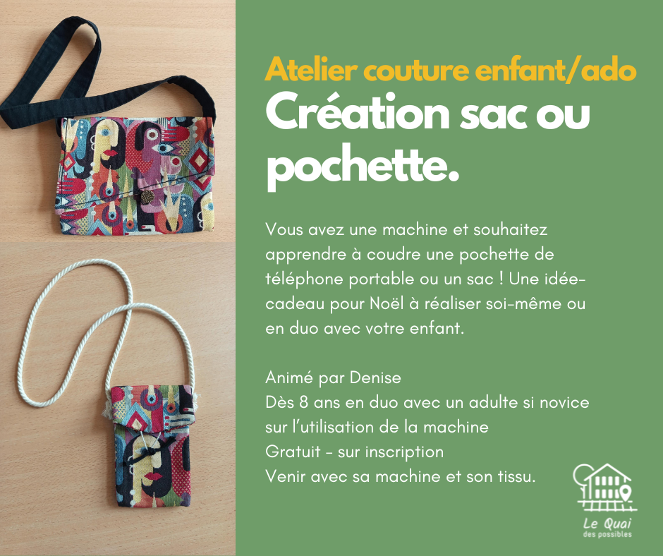 Atelier Partage d’Habitants : Couture Débutant enfant / ado avec Denise 