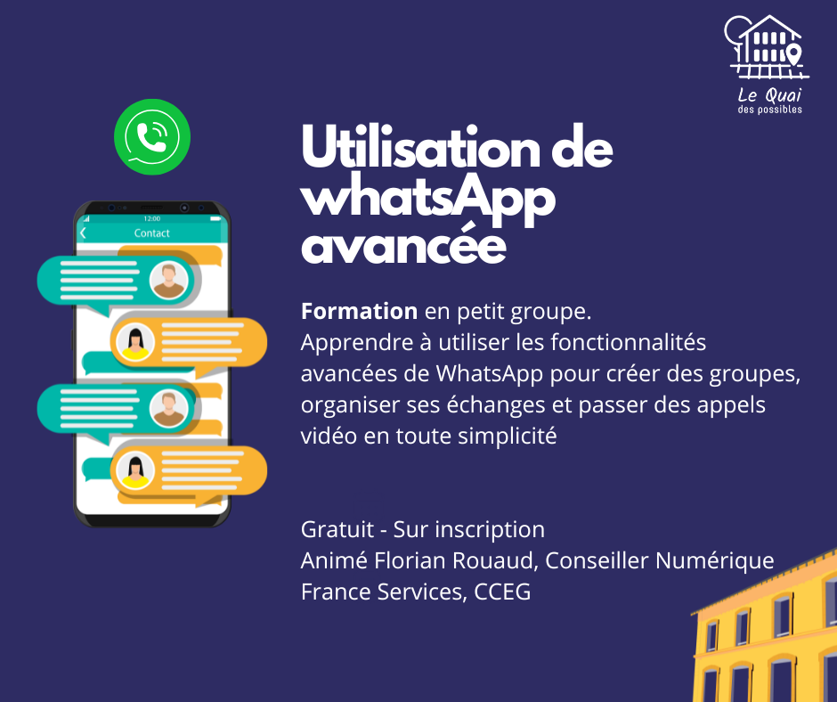 Atelier Numérique : Utilisation avancée de WhatsApp