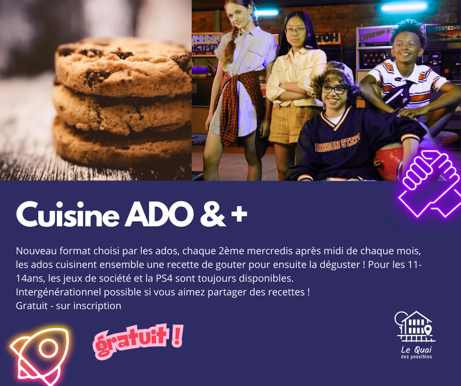 Atelier Cuisine Ado & + : Cookies