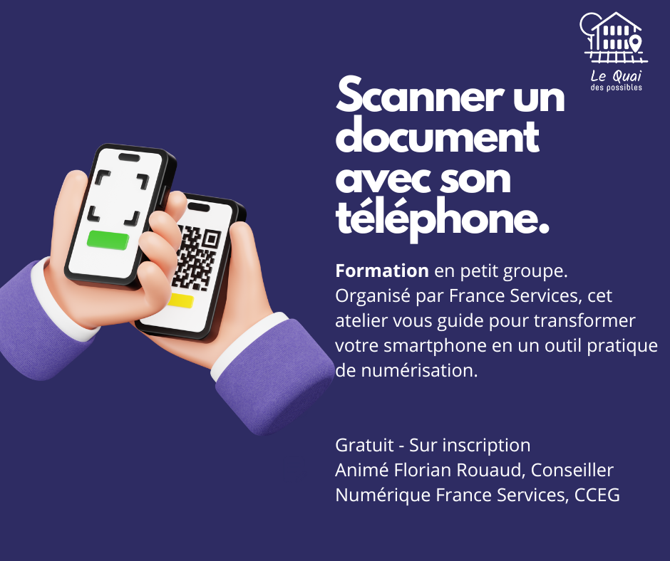 Atelier Numérique : Apprenez à scanner un document avec votre téléphone
