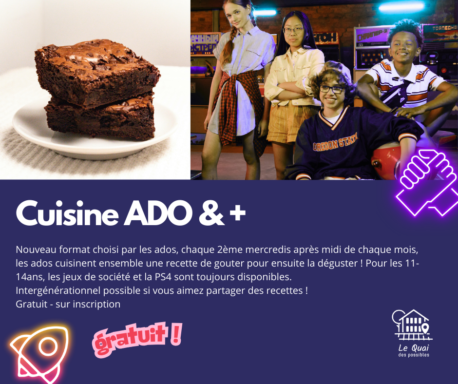 Atelier Cuisine Ado & + : Brownie