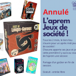 Annulé //L'aprem Jeux de société