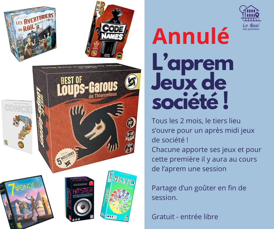 Annulé //L'aprem Jeux de société