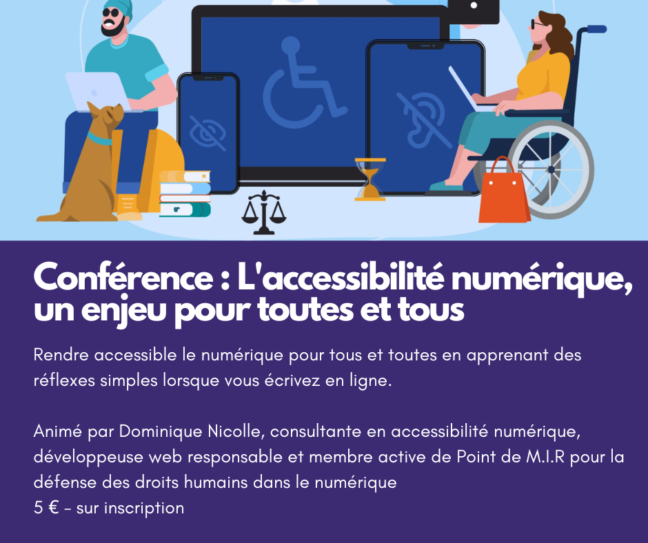 Conférence : L'accessibilité numérique, un enjeu pour toutes et tous