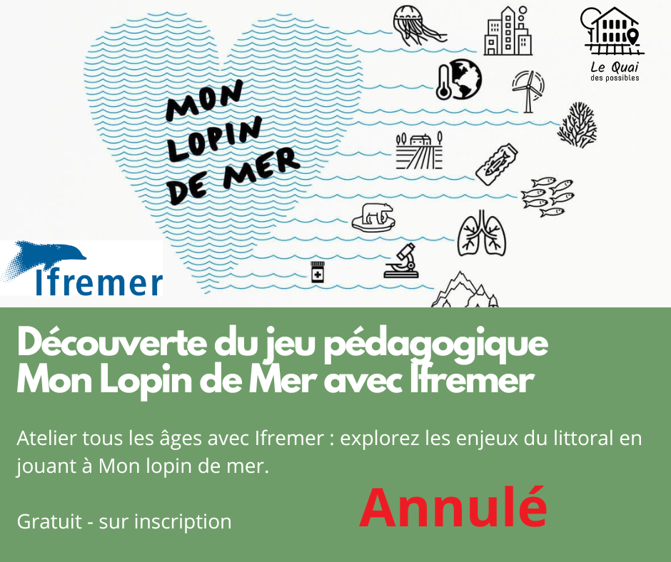 Annulé // Découverte du jeu pédagogique Mon Lopin de Mer avec Ifremer