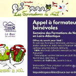 Appel à formateurs bénévoles : Animez un atelier pour la Semaine des Formations de Noël !