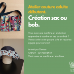 Atelier couture débutant - bob et/ou sac