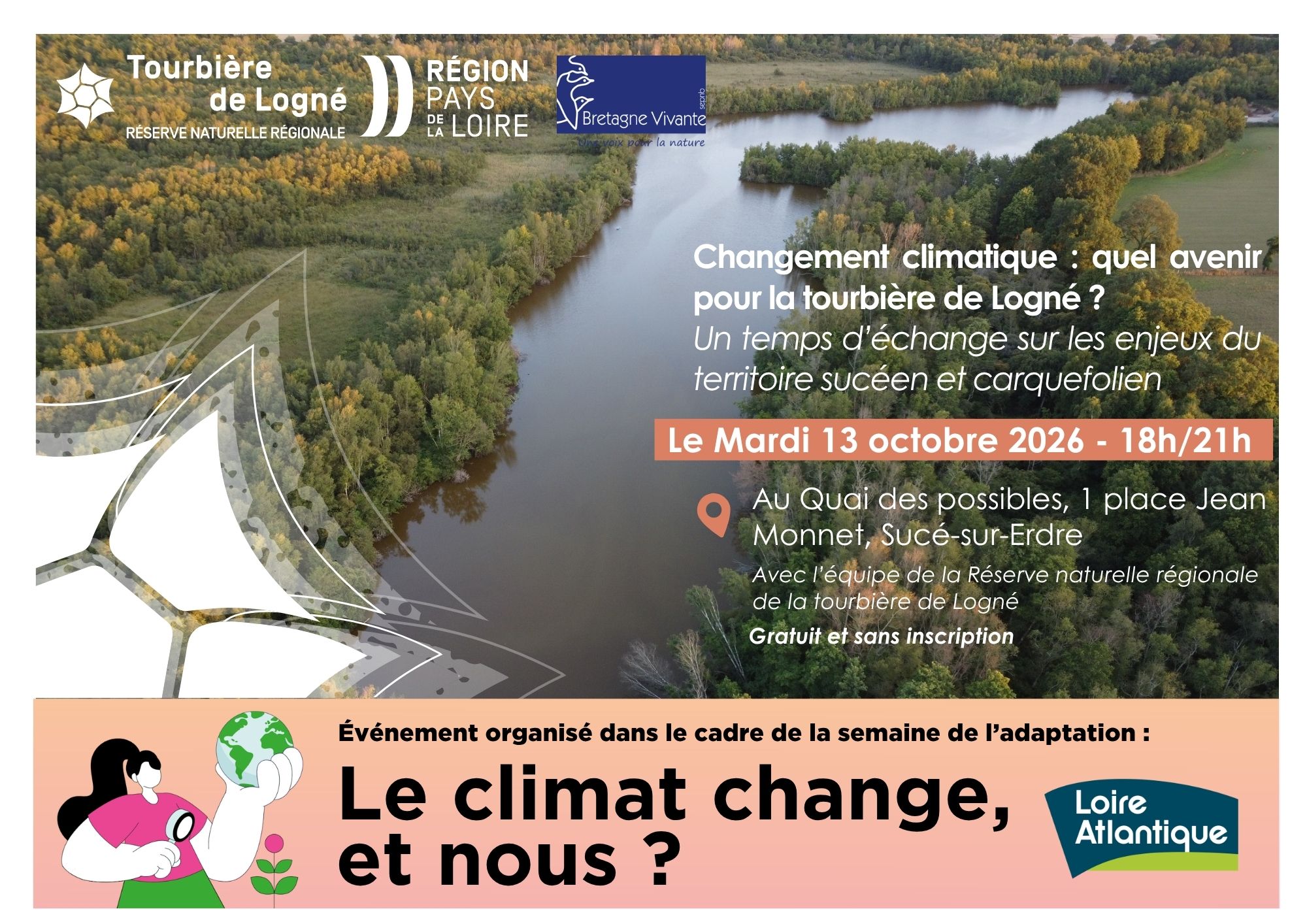 Changement climatique : Quel avenir pour la tourbière de Logné ?